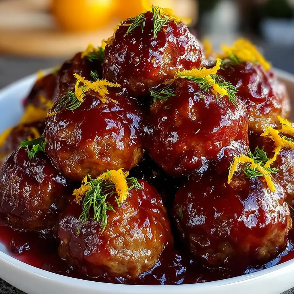 Holiday Cranberry Orange Meatballs: A Festive Delight!