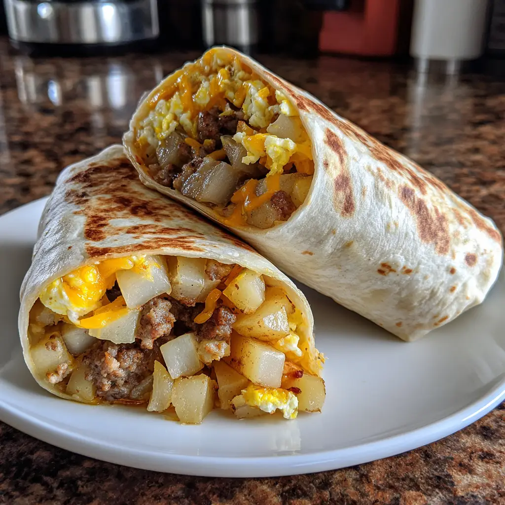 Sausage, Potato, and Egg Breakfast Burritos to Energize Your Day!