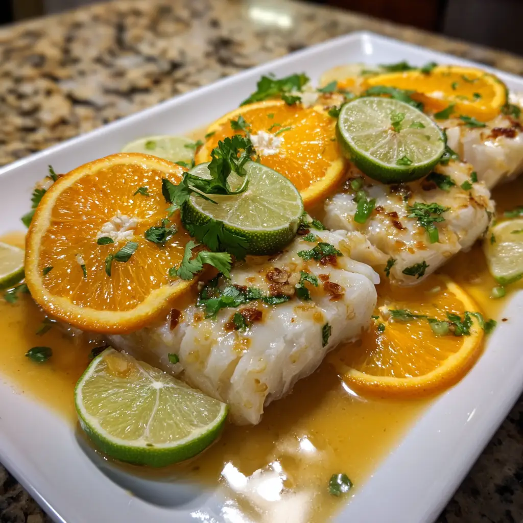 Citrus Coconut Steamed Cod: A Tropical Dinner Delight