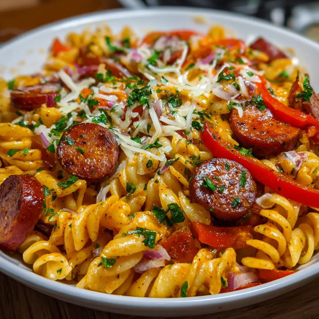 One-Pot Smoked Sausage & Peppers Pasta: Easy Dinner Delight!