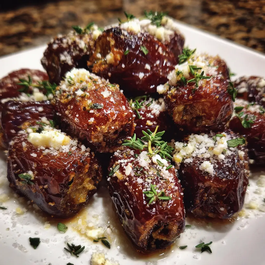 Feta-Parmesan Stuffed Dates with Honey: A Sweet Delight!