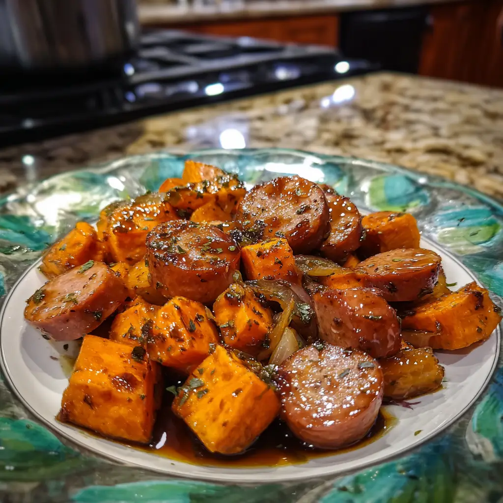 Sausage and Sweet Potatoes with Honey Garlic Sauce: A Delightful Recipe!
