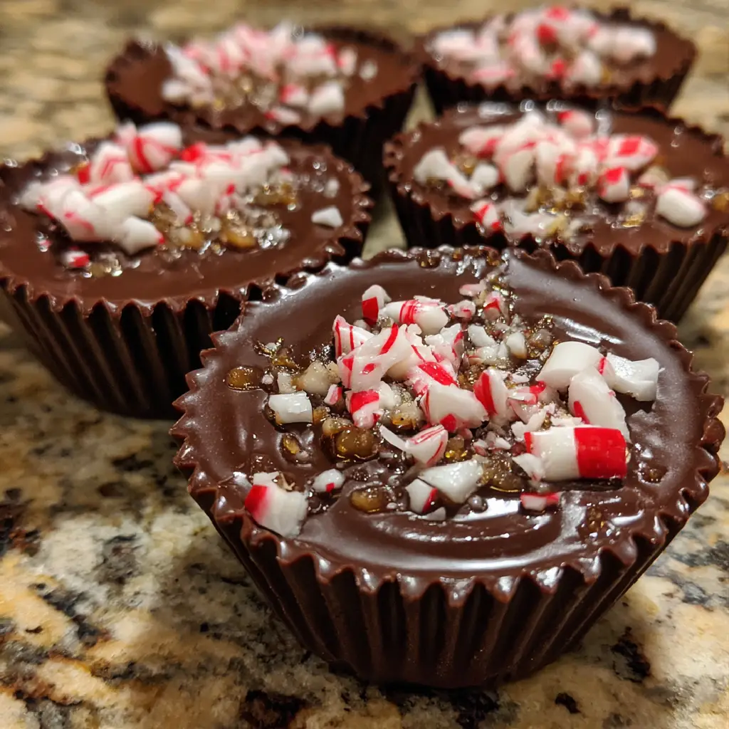 Holiday Peppermint Fudge Cups: A Festive Treat Awaits!