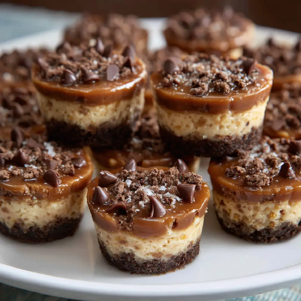 Mini Chocolate Caramel Cheesecake Bites: Deliciously Irresistible!
