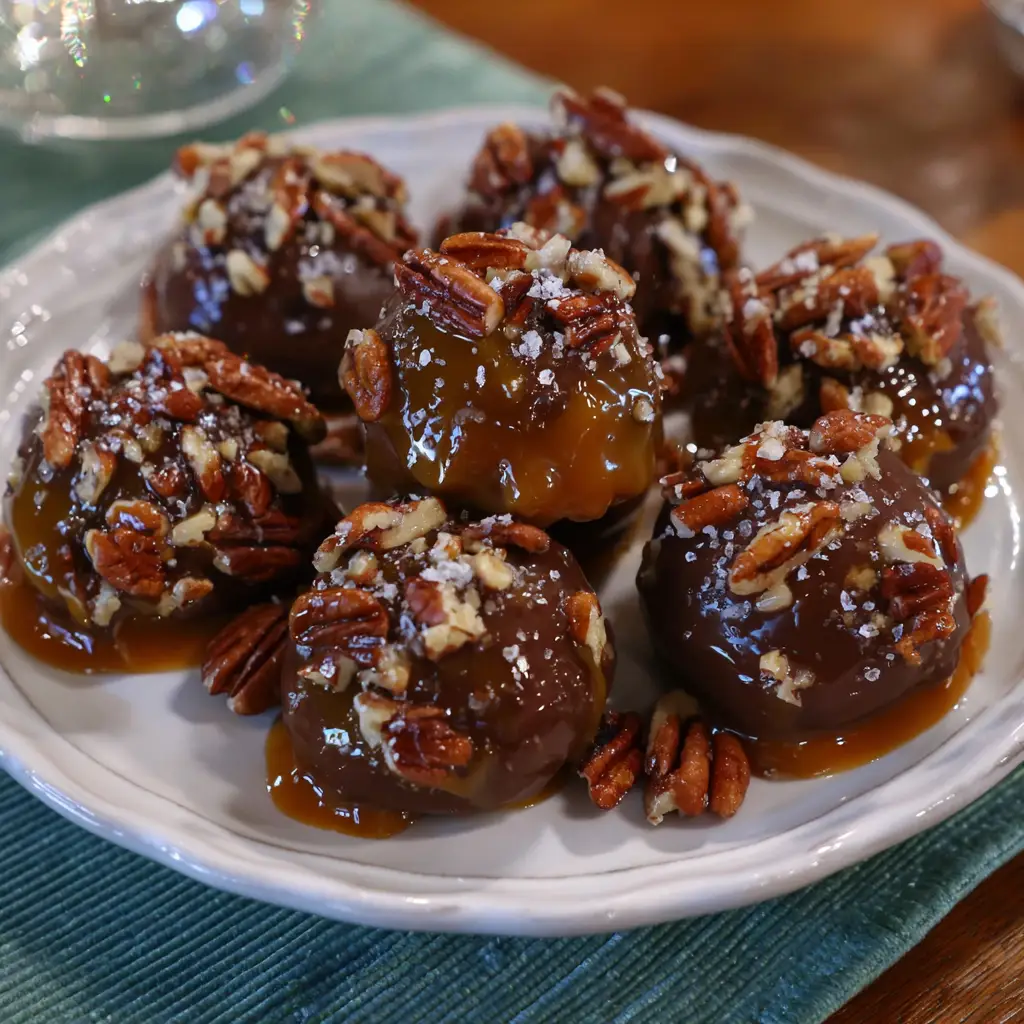 Caramel Pecan Truffle Bites: Indulge in Sweet Bliss!
