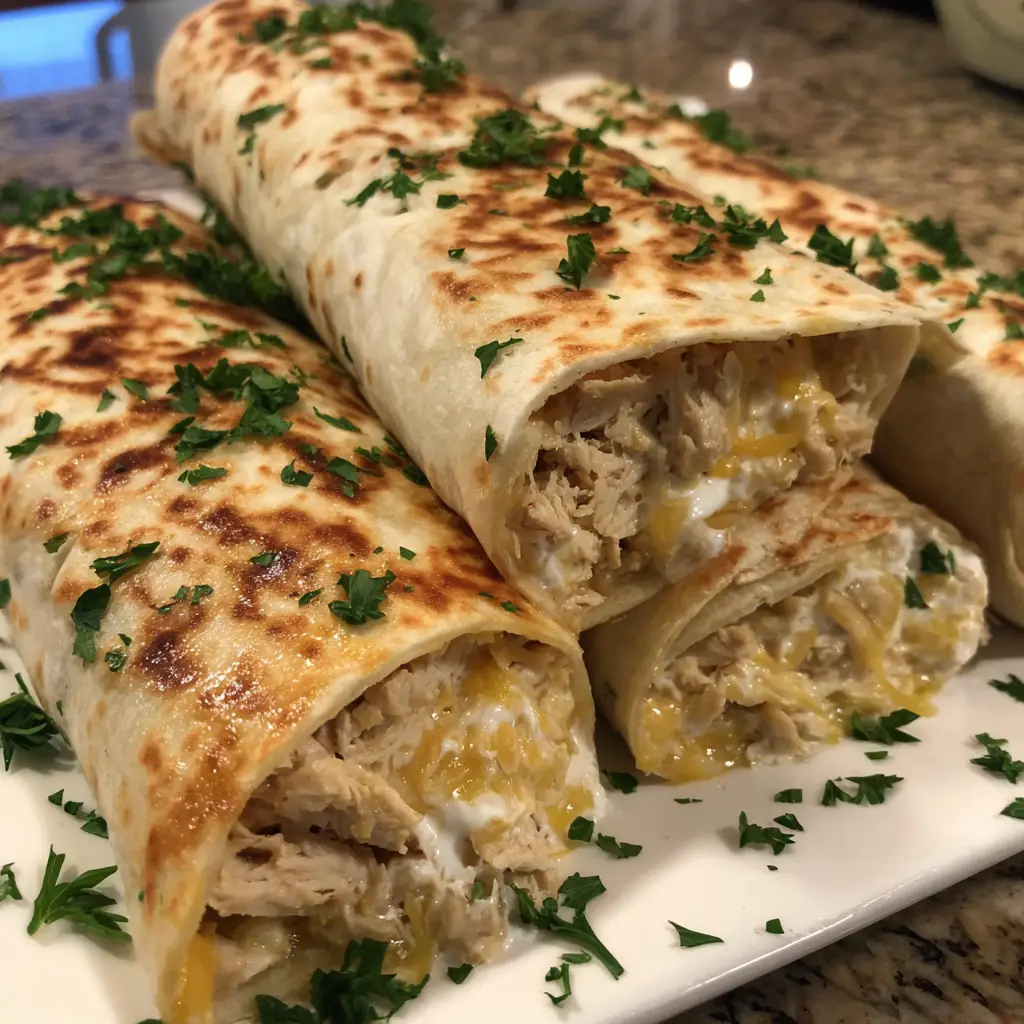 Cheesy Garlic Chicken Wraps: Your New Dinner Favorite!