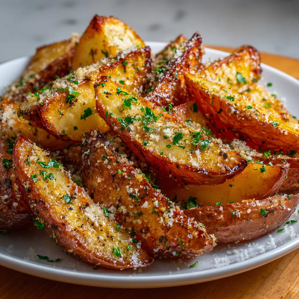 Baked Garlic Parmesan Potato Wedges That Will Wow You!
