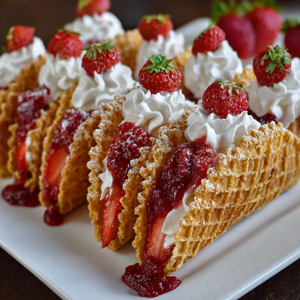 Strawberry Crunch Cheesecake Tacos: Creamy Dessert You’ll Adore
