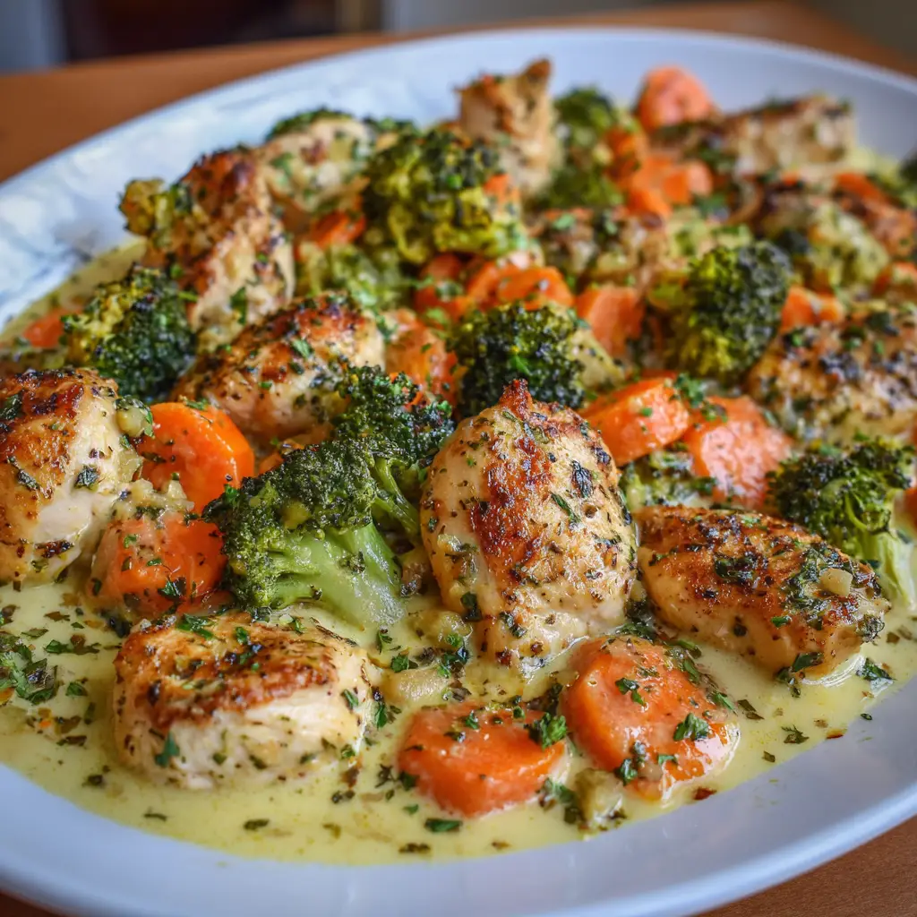 Creamy Dijon Chicken & Veggies: The One-Pan Dinner You’ll Love