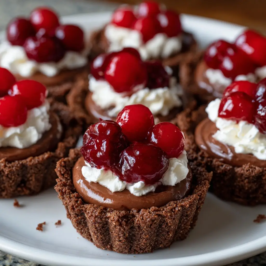 No-Bake Cherry Chocolate Tartlets: Delight in Every Bite!