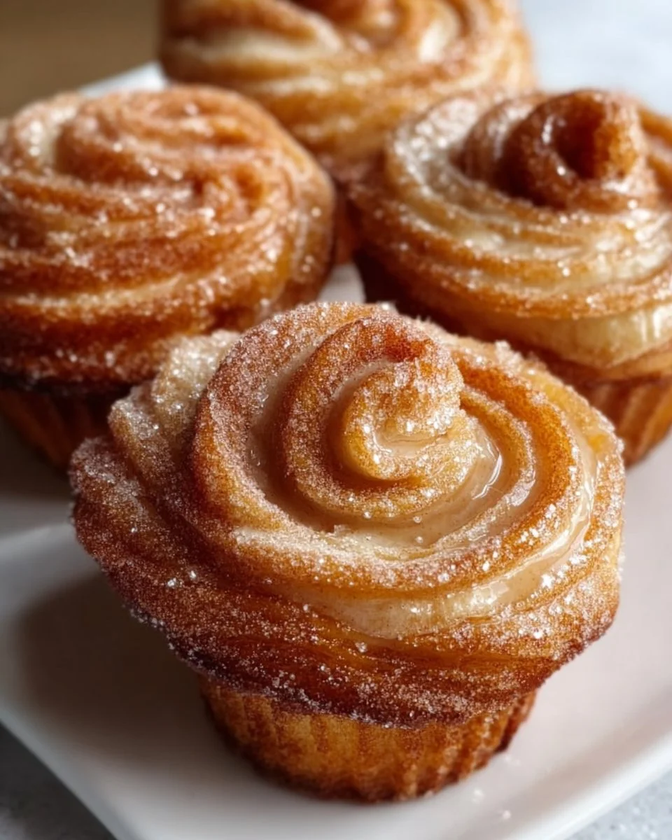 Creamy Churro Cruffins Recipe