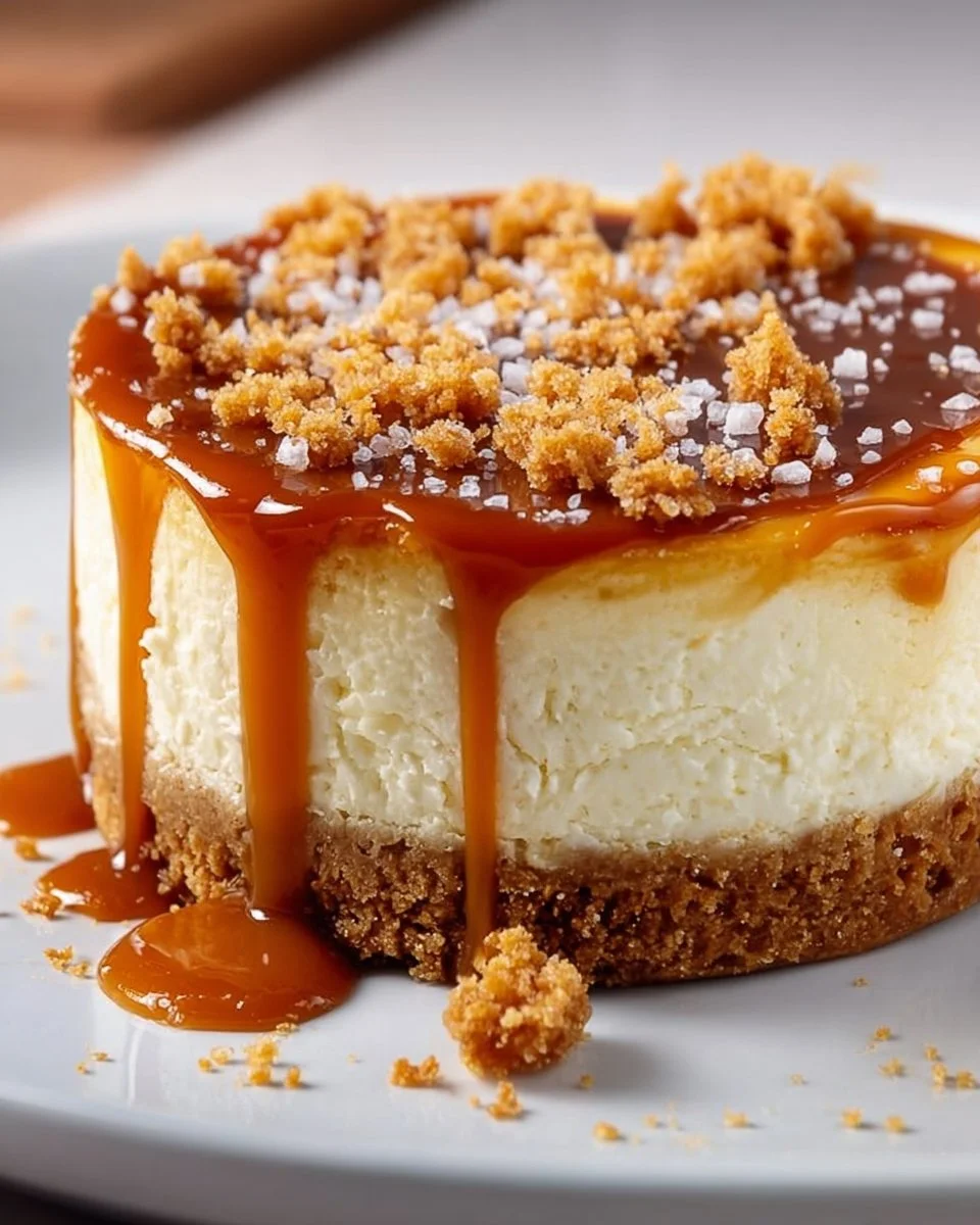 Easy Salted Caramel Cheesecake