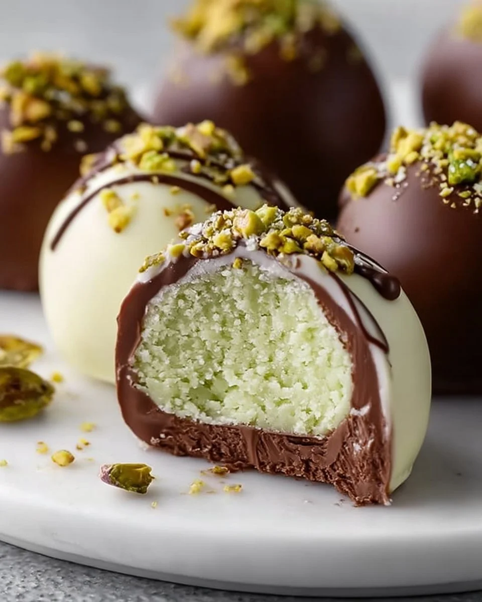 Irresistible Pistachio Ganache Truffles