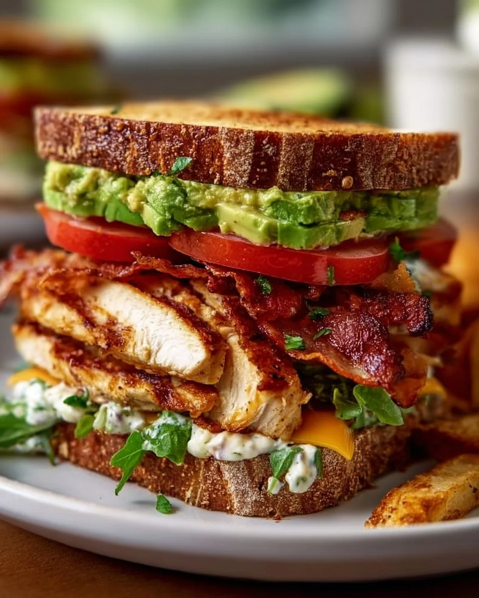 Loaded Chicken Club Sandwich