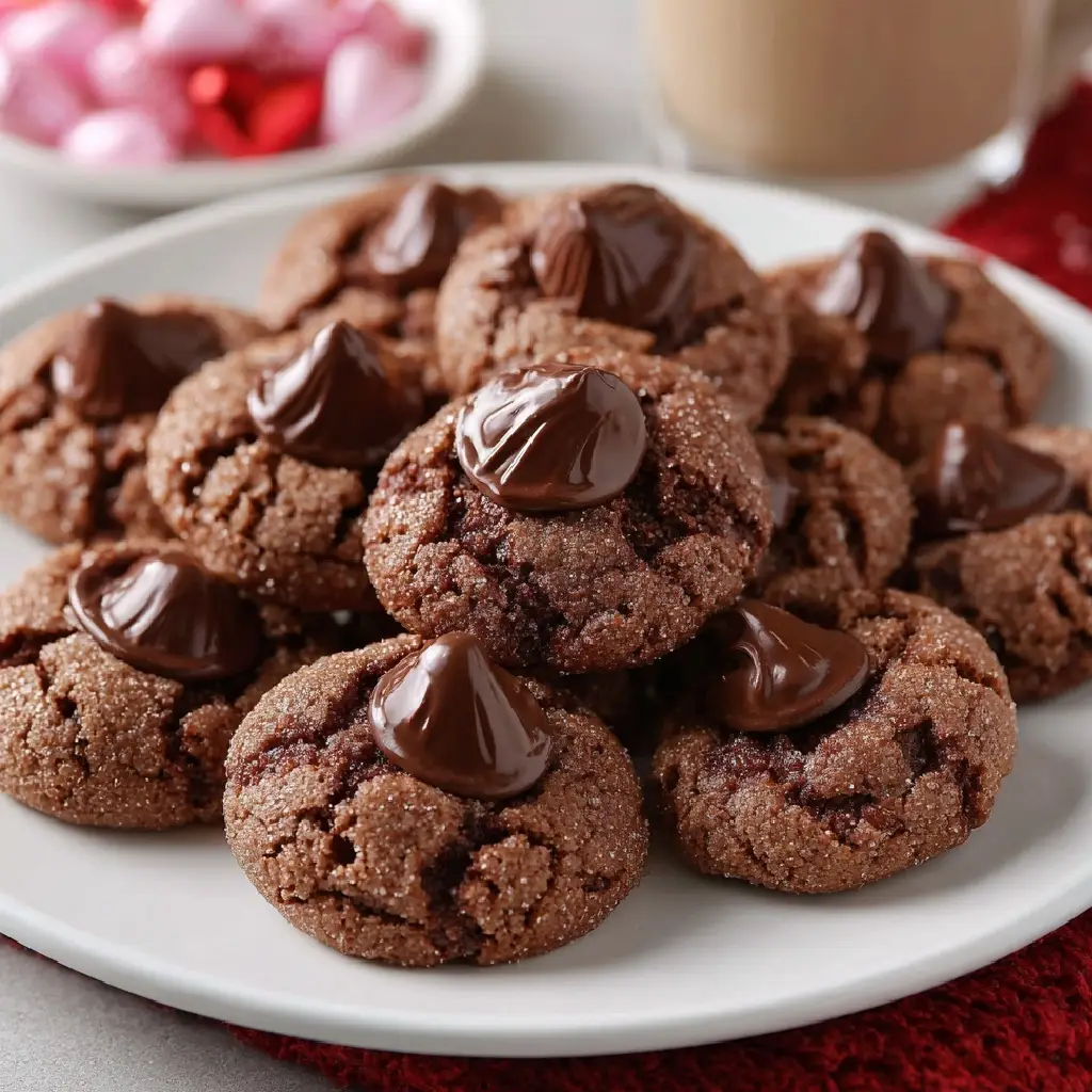 Chocolate Valentine Kiss Cookies that Melt Hearts!