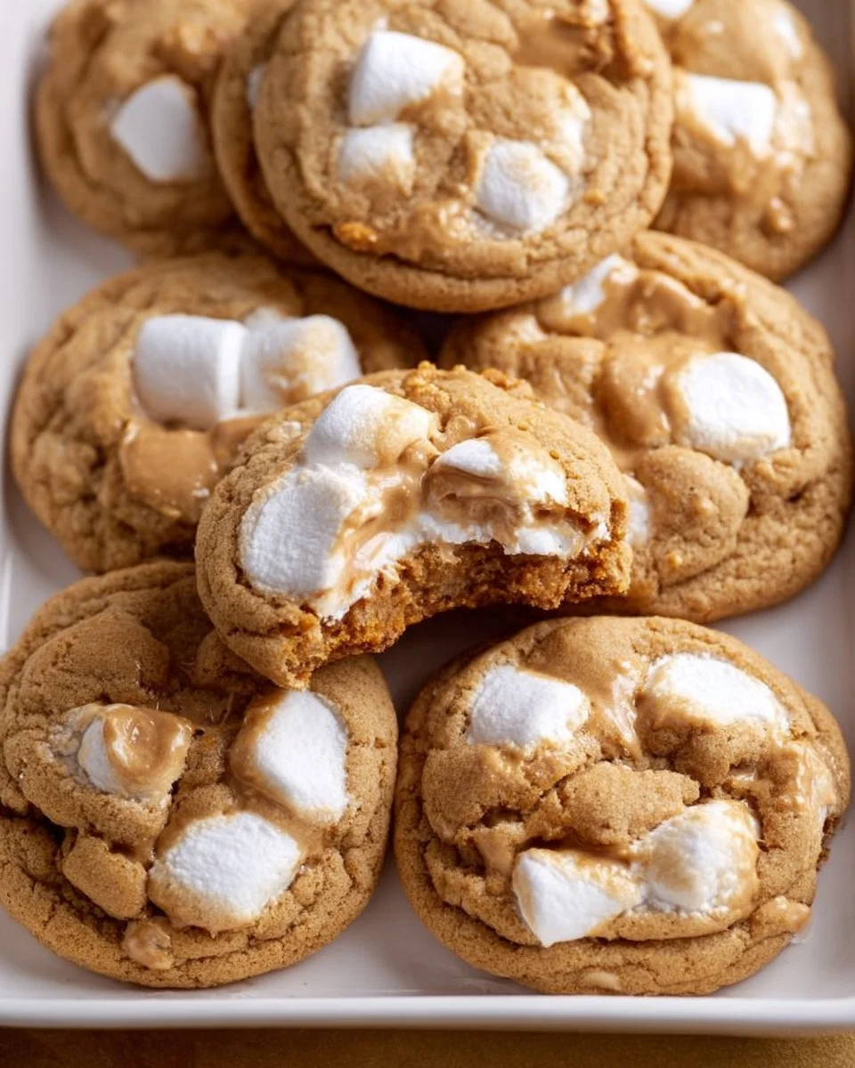Peanut Butter Marshmallow Cookies