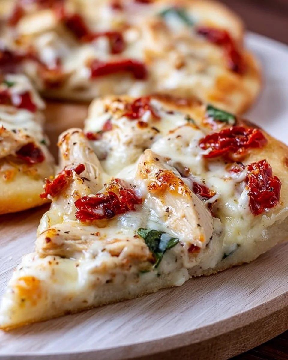 Personal Chicken Alfredo Pizzas