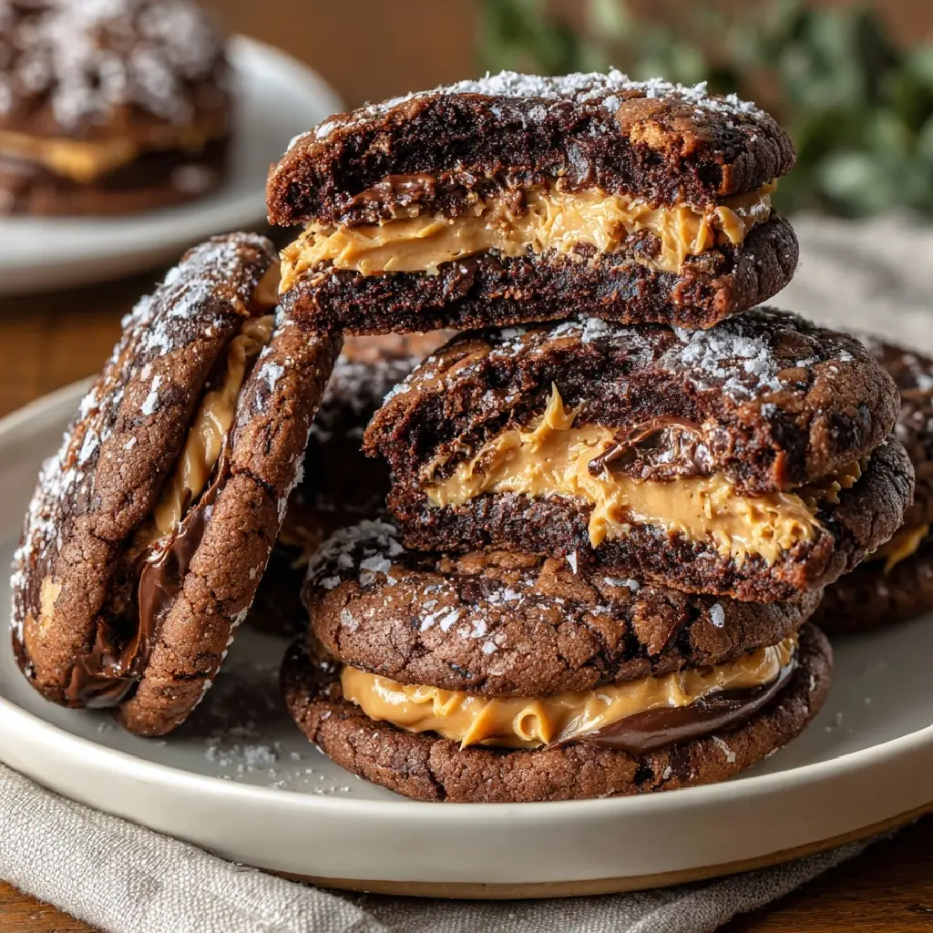 Peanut Butter Filled Brownie Cookies You’ll Crave Forever!
