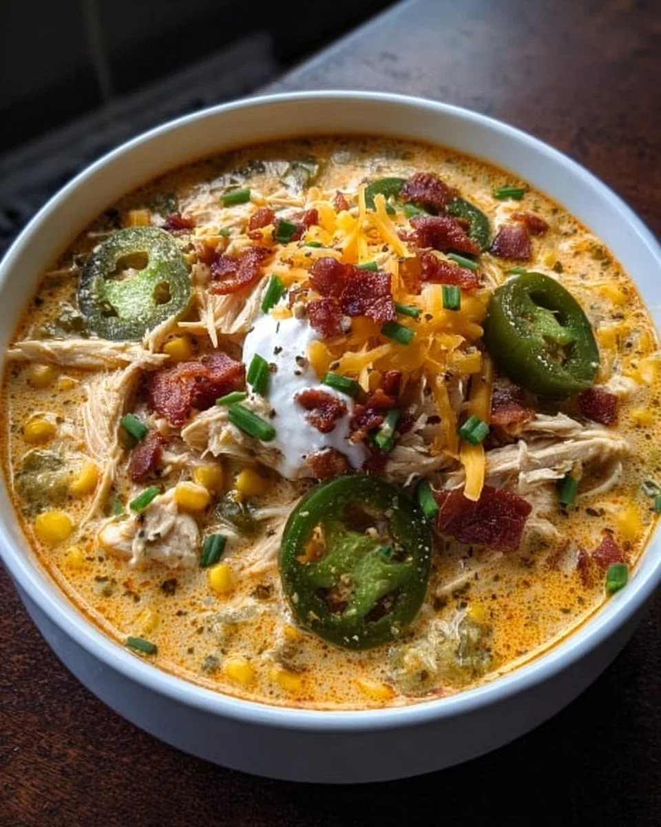 Spicy Jalapeno Popper Chicken Soup