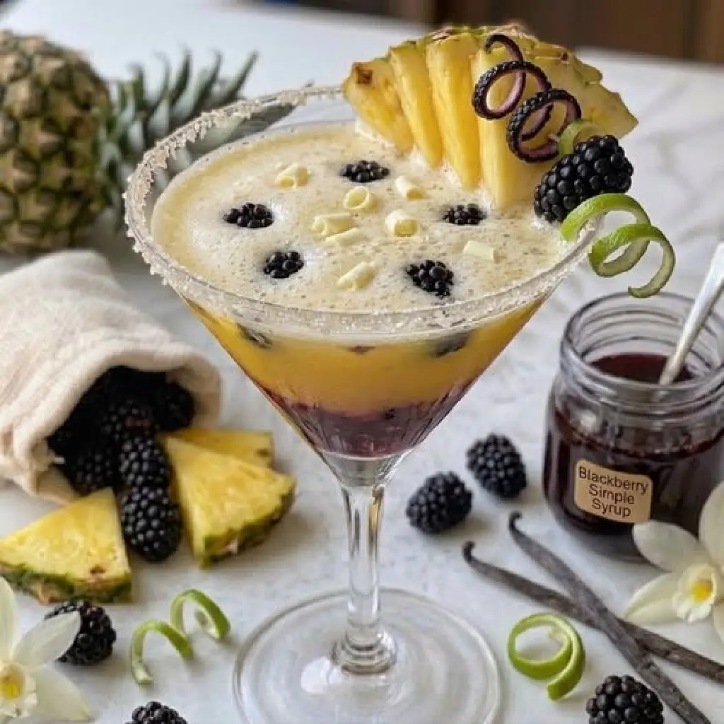 Pineapple Blackberry Margarita