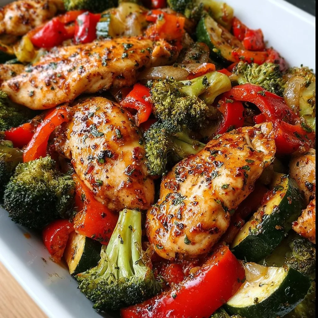 Air Fryer Chicken and Veggies