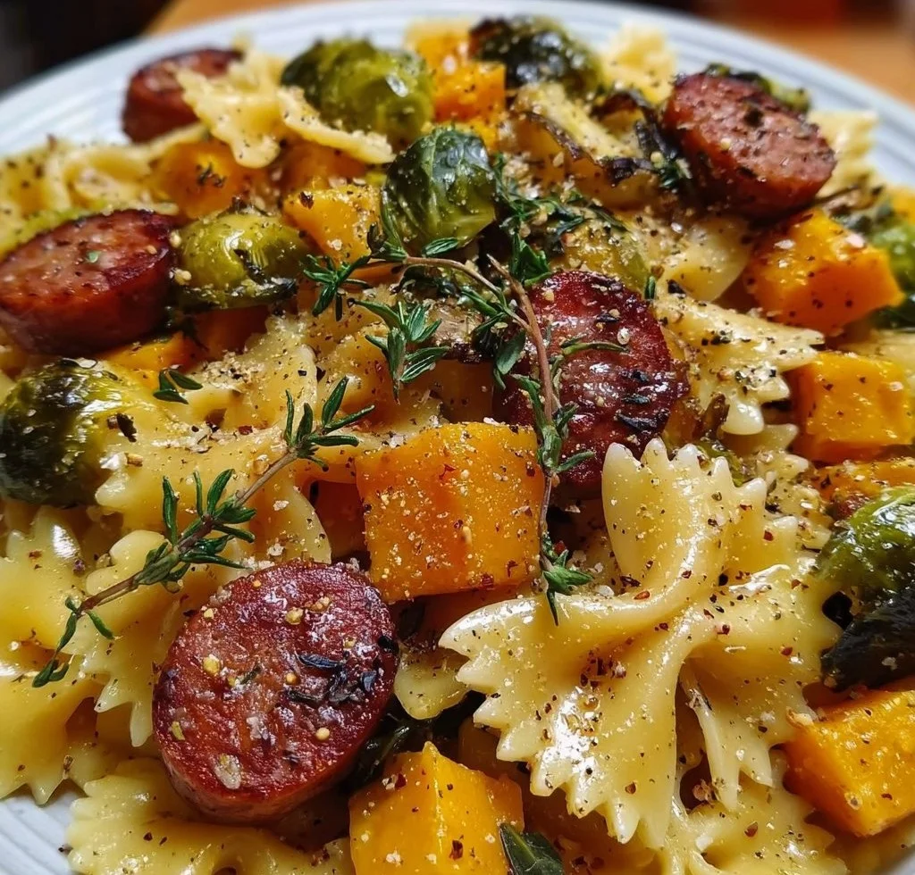 Autumn Sausage Pasta Squash