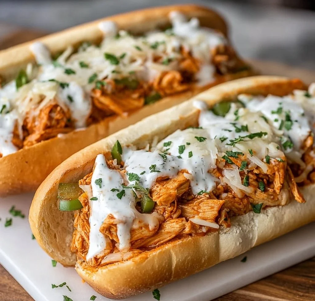Buffalo Chicken Cheesesteaks