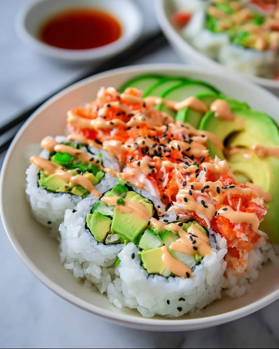 California Roll Sushi Bowls Recipe