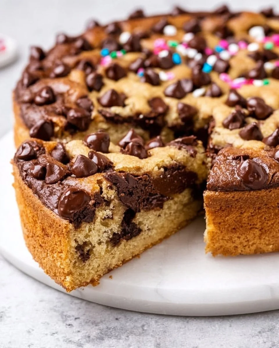 Chocolate Chip Cookie Cake