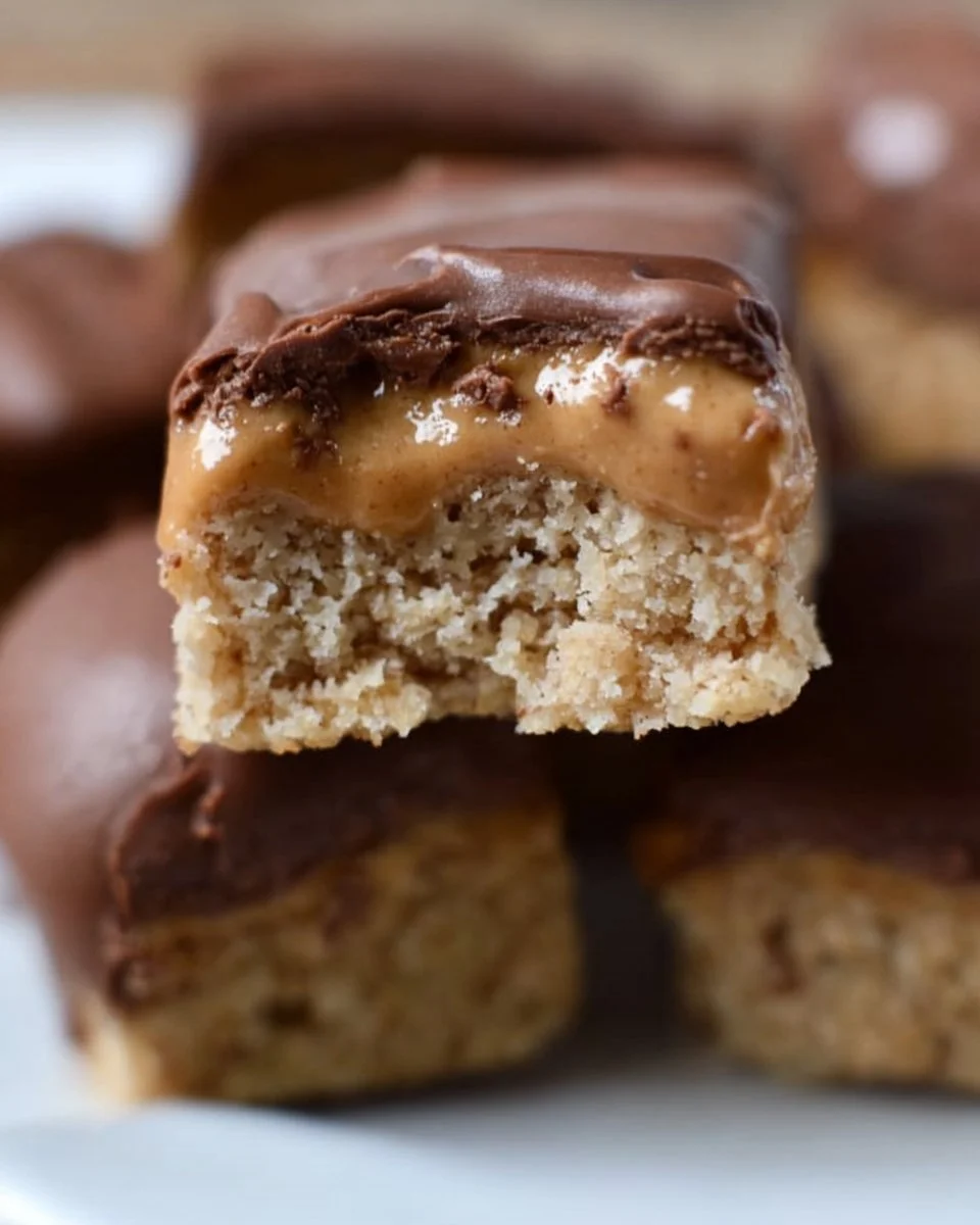 Copycat Reese’s Peanut Butter Protein Bars