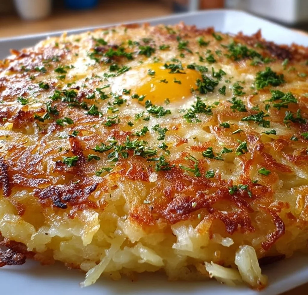 Creamy Cottage Cheese Potato Rösti Casserole