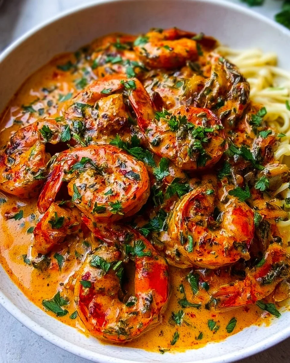 Creamy Garlic-Paprika Shrimp Skillet Recipe