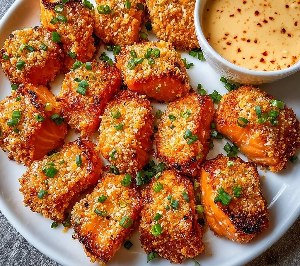Crispy Bang Bang Salmon Bites