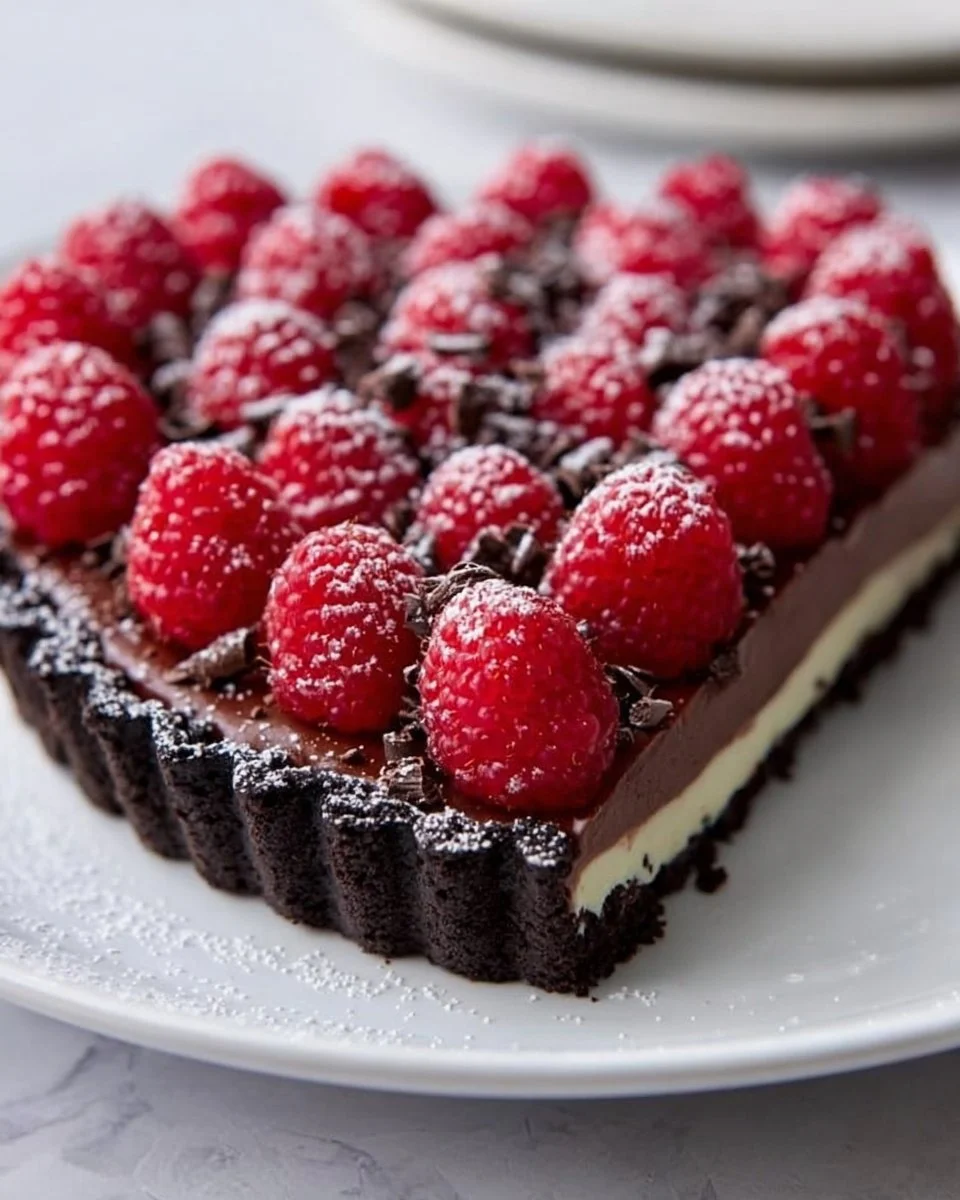 Easy Chocolate Raspberry Tart