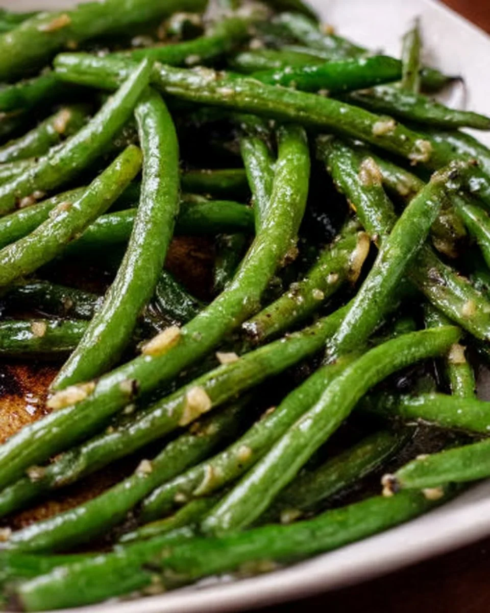 Garlic Roasted Green Beans