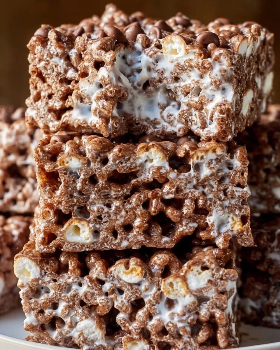 Gooey Chocolate Rice Krispie Treats