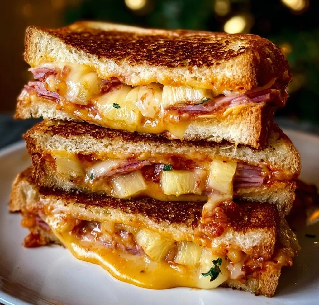Hawaiian Pizza Grilled Cheese
