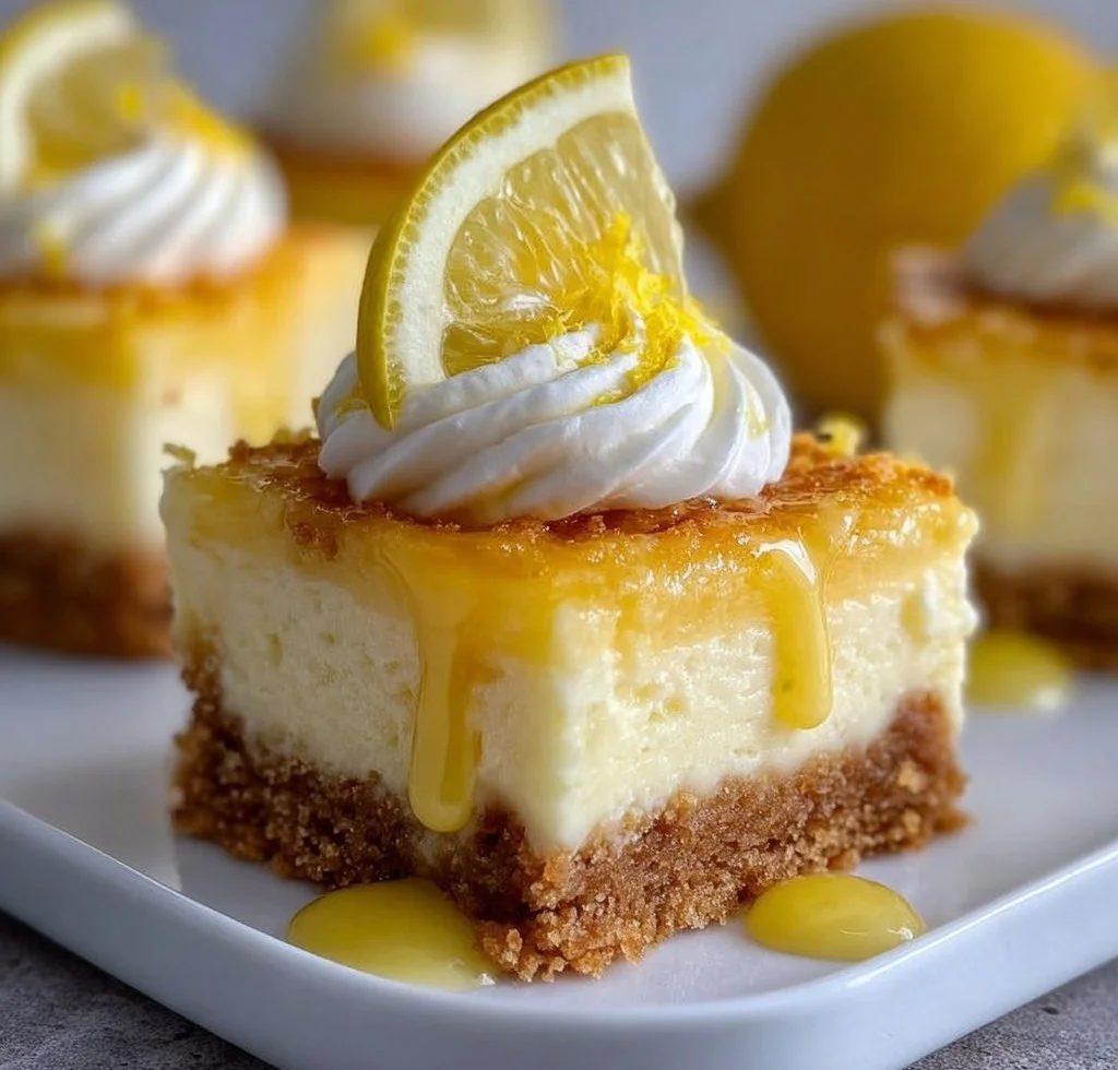 Heavenly Lemon Cheesecake Bars