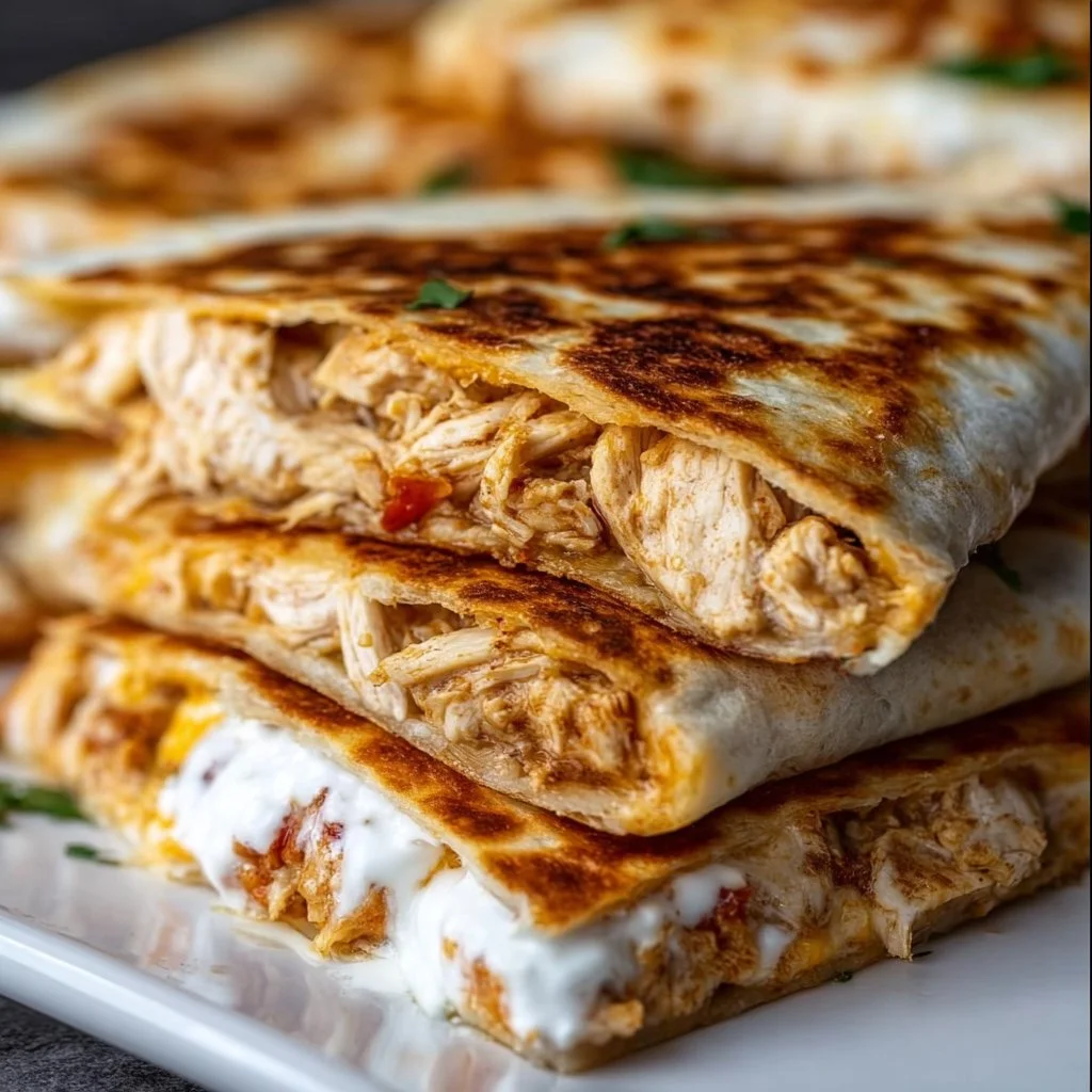 High-Protein Chicken Ranch Quesadilla