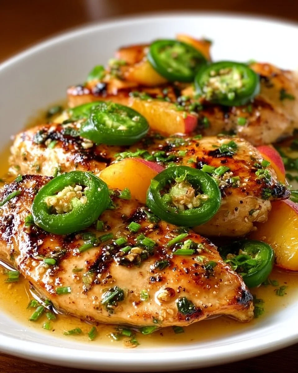 Jalapeño Peach Chicken