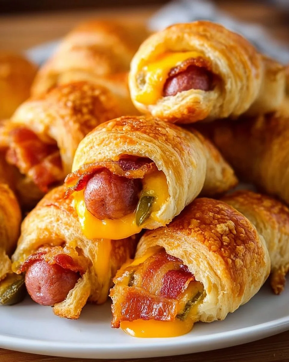 Jalapeno Popper Pigs in a Blanket Recipe