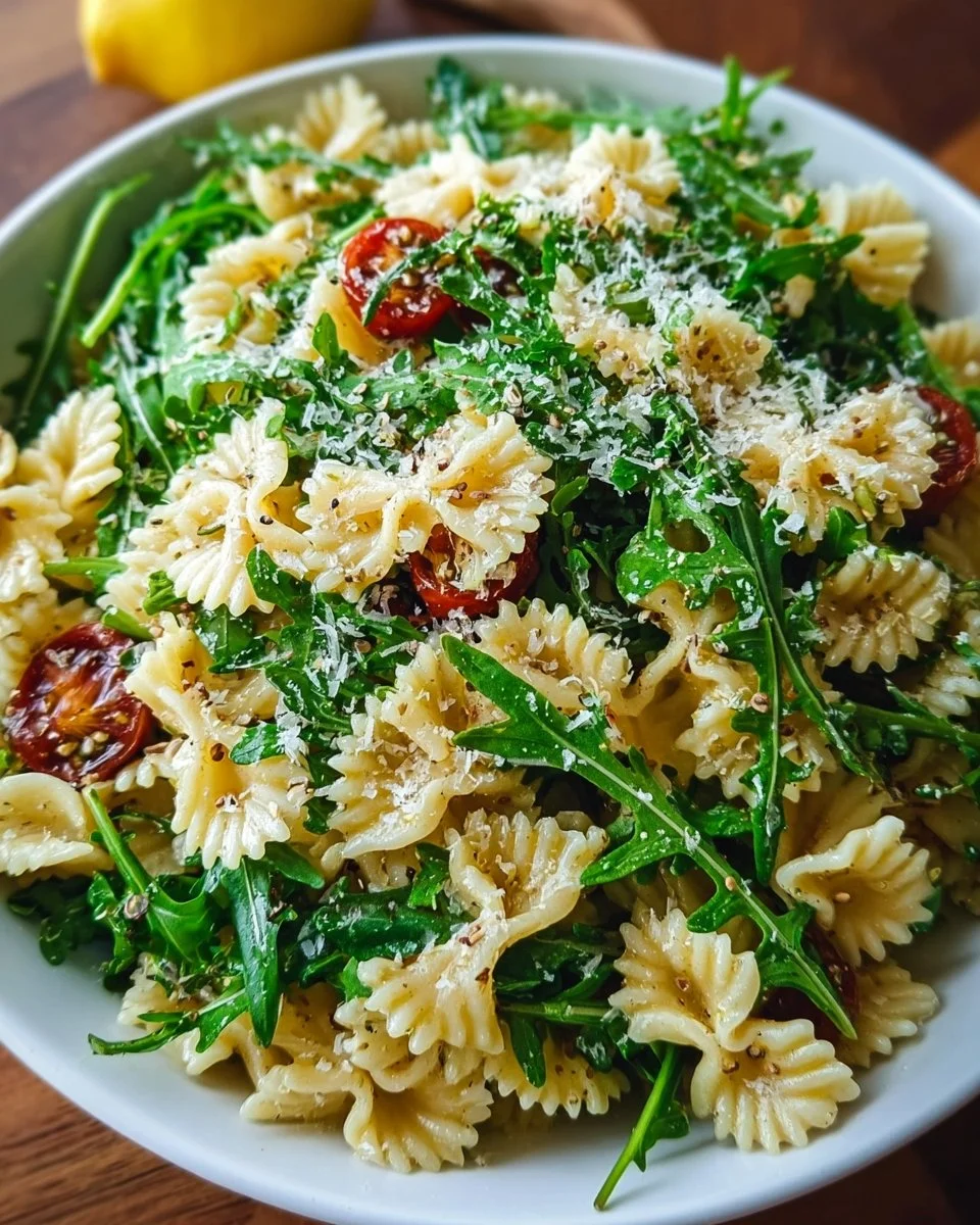 Lemon Arugula Pasta Salad Recipe