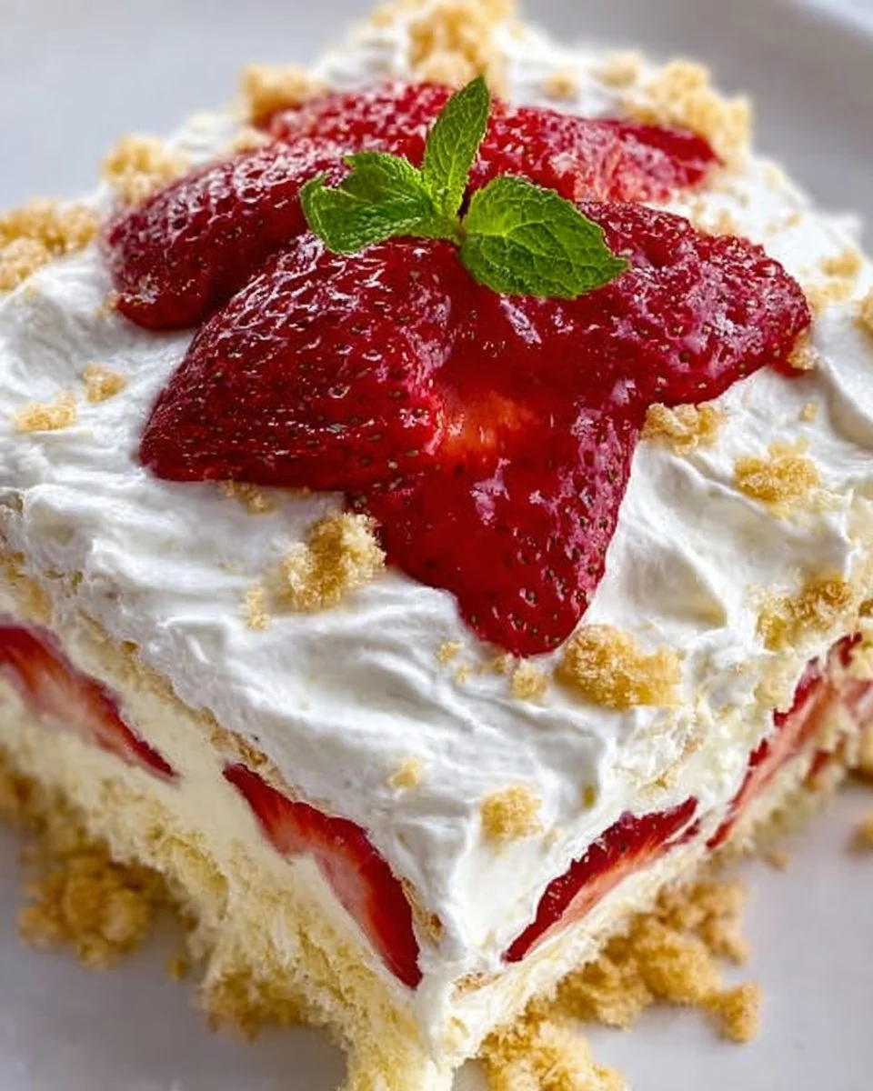 No Bake Strawberry Shortcake