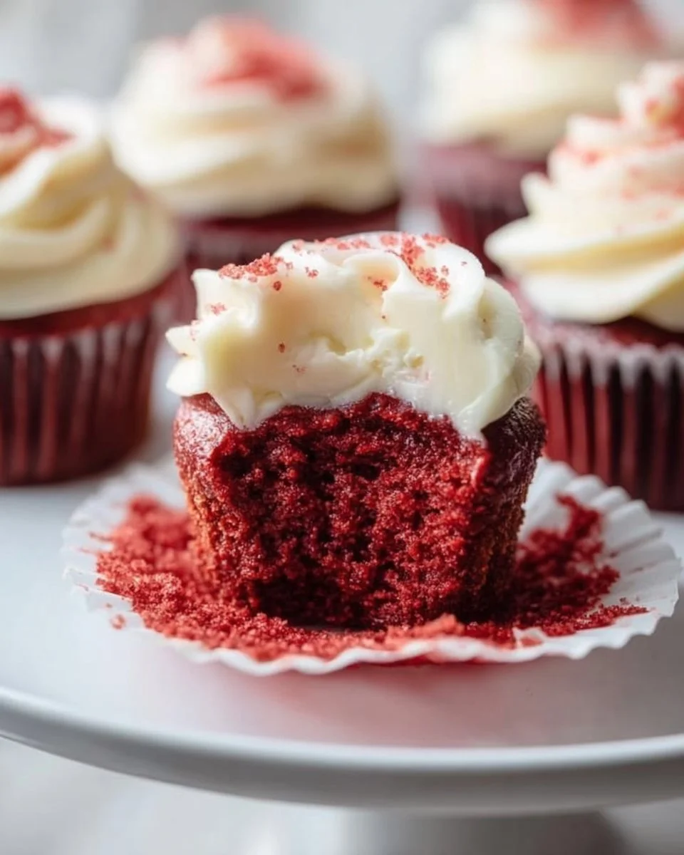 Red Velvet Cheesecake Cupcakes
