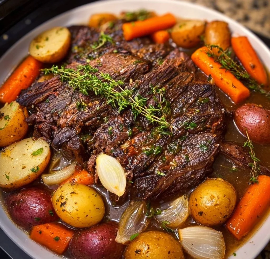 Slow Cooker Pot Roast with Red Wine