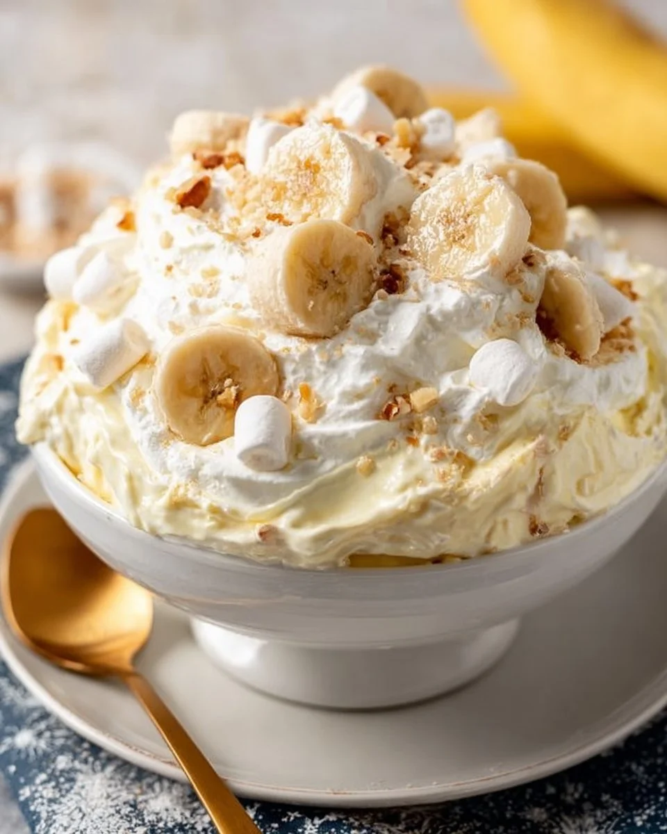 Banana Pudding Fluff Salad