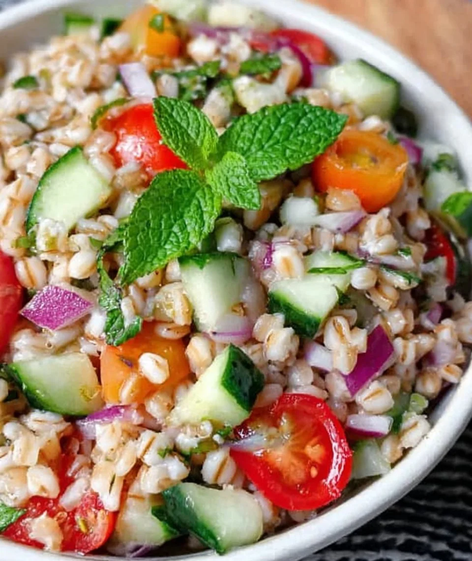 Barley Cucumber Salad