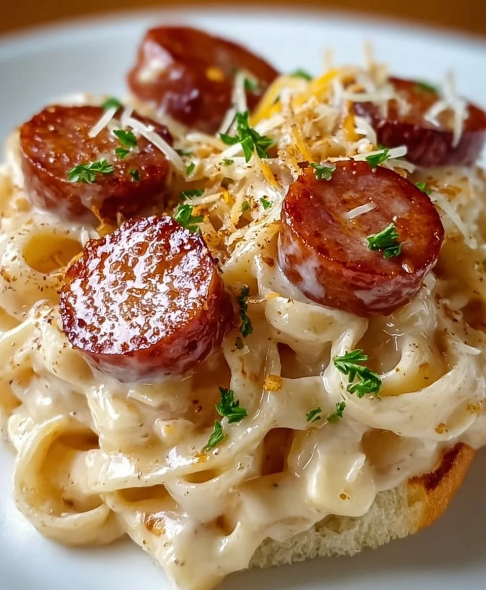 Cajun Smoked Sausage Alfredo Pasta