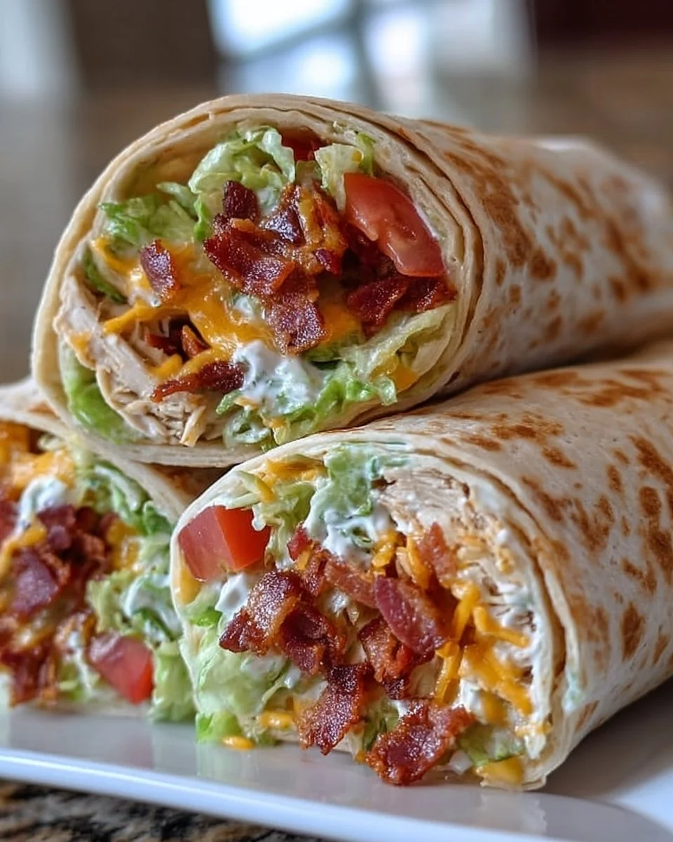 Cheesy Bacon Ranch Wraps