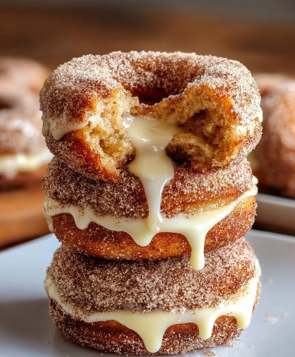 Cinnamon Kissed Cheesecake Donut Cookies